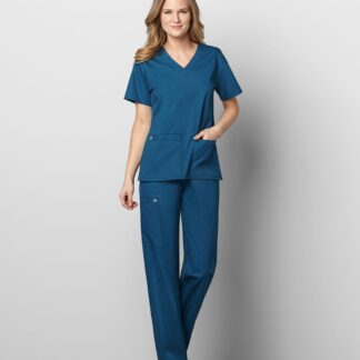 Šveitimo viršutinė dalis V formos iškirpte WWK moteriška juoda