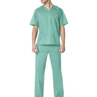 Vyriškos kelnės-šveitikliai su kišenėmis "Scrub Pant Cargo WWK", chirurginė žalia