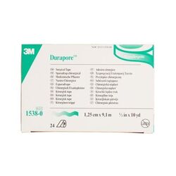 Durapore chirurginis lipnusis pleistras 1538 - 1,25 cm x 9,14 m