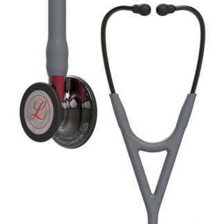 3M Littmann Cardiology IV Stethoscope 6183 Grey / Red Stem Limited Edition