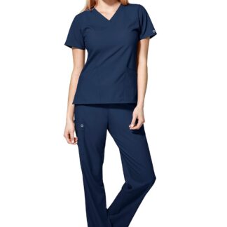 Moteriškos tamsiai mėlynos kelnės su raišteliais Scrub Pant Drawstring W123