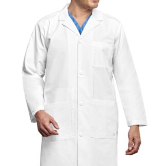 Ilgas baltas laboratorinis chalatas vyrams