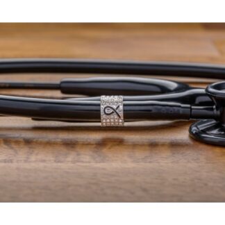 Priežasčių ir kaspinų pakabukai stetoskopui - Juodas kaspinas