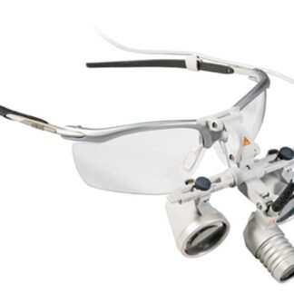 LoupeLight2 rinkinys – HRP 4x binokulinė lupa 340 mm + S-FRAME + mPack mini – Heine C-008.32.454