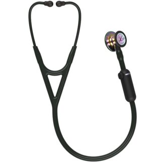3M™ Littmann® CORE Digital Stethoscope 8572, High Polish Rainbow Chestpiece, Black Tube, Stem and Headset