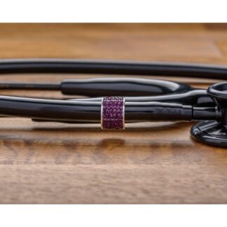 Vienos spalvos stetoskopo pakabukas – slyvinis