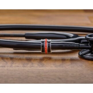 Blizgantys pakabukai stetoskopui – plonas raudonos linijos pakabukas