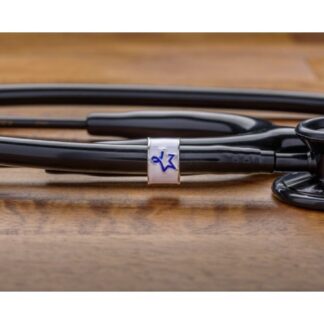 Mėlyna vilties žvaigždės kaspinėlio pakabukas stetoskopui