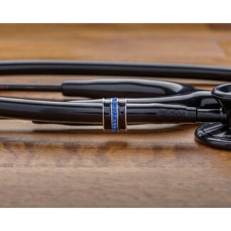 Žavūs blizgūs pakabukai stetoskopui – plonos mėlynos linijos pakabukas