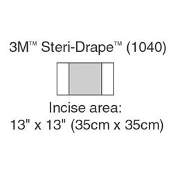 Steri-Drape Incise uždangalai, 1040 - 1 dėžutė