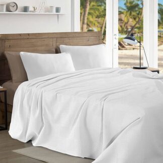 Pikė antklodės vienvietės baltos 160 x 260 cm - 5 vnt.